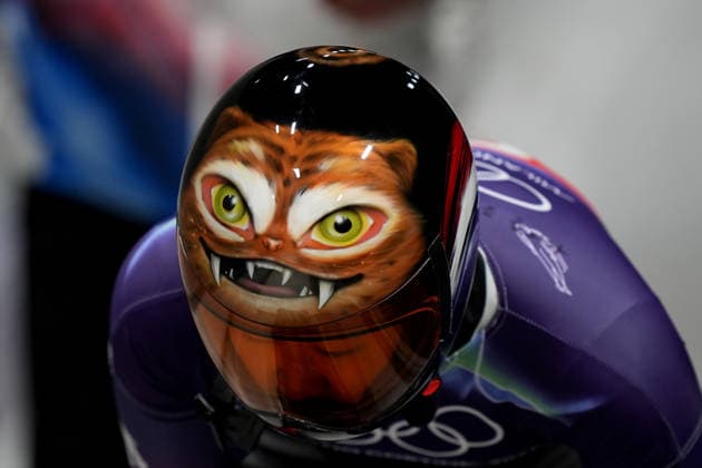China ™s team during Skeleton Mixed Team at the Cortina Sliding Centre at the Milano Cortina 2026 Winter Olympics, in Cortina (Italy) February 15 , 2026 (Spada LaPresse)  Copyright: xSpada LaPressex