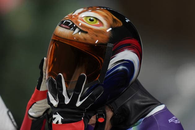 China ™s team during Skeleton Mixed Team at the Cortina Sliding Centre at the Milano Cortina 2026 Winter Olympics, in Cortina (Italy) February 15 , 2026 (Spada LaPresse)  Copyright: xSpada LaPressex