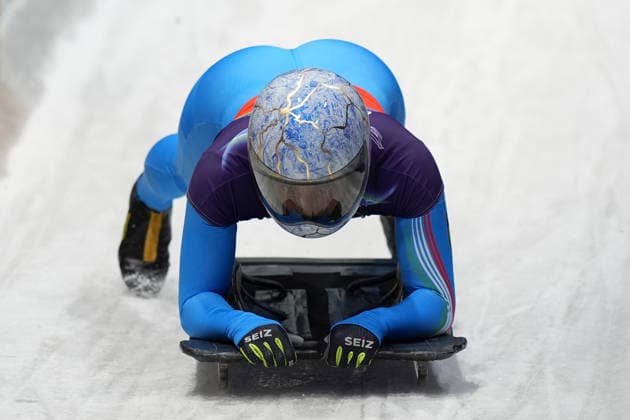 Italy ™s team during Skeleton Mixed Team at the Cortina Sliding Centre at the Milano Cortina 2026 Winter Olympics, in Cortina (Italy) February 15 , 2026 (Spada LaPresse)  Copyright: xSpada LaPressex