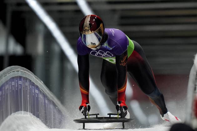 China ™s team during Skeleton Mixed Team at the Cortina Sliding Centre at the Milano Cortina 2026 Winter Olympics, in Cortina (Italy) February 15 , 2026 (Spada LaPresse)  Copyright: xSpada LaPressex