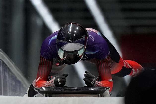 Austria ™s team during Skeleton Mixed Team at the Cortina Sliding Centre at the Milano Cortina 2026 Winter Olympics, in Cortina (Italy) February 15 , 2026 (Spada LaPresse)  Copyright: xSpada LaPressex