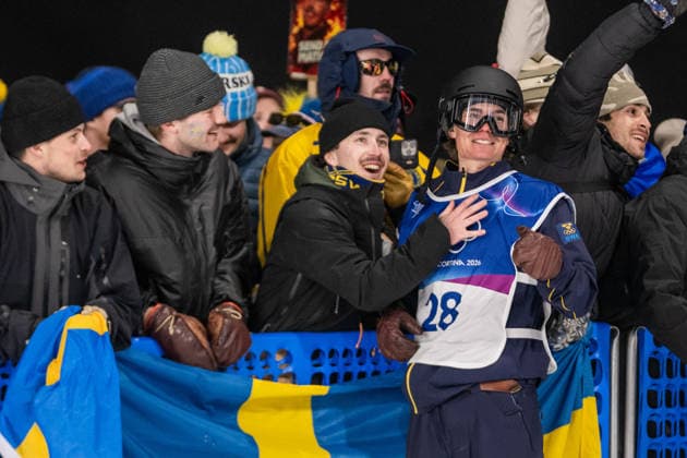 260215 Martin Nordqvist of Sweden celebrates after competing in men™s freestyle skiing big air qualification during day 9 of the 2026 Winter Olympics on February 15, 2026 in Livigno. Photo: Vegard Grott BILDBYRAN kod VG VG0879 bbeng Olympic Games, Olympische Spiele, Olympia, OS olympics winter olympics os ol olympiska spel vinter-os olympiske leker milano cortina 2026 milan cortina 2026 milano cortina 2026 olympic games milano cortina 2026 winter olympic games milano cortina-os milano cortina-ol vinter-ol big air freeskiing freeski freestyle friski kval jubel sverige *** 260215 Martin Nordqvist of Sweden celebrates after competing in men™s freestyle skiing big air qualification during day 9 of the 2026 Winter Olympics on February 15, 2026 in Livigno Photo Vegard Grott BILDBYRAN code VG VG0879 bbeng olympic games olympics winter olympics os ol olympiska spel vinter os olympiske leker milano cortina 2026 milan cortina 2026 milano cortina 2026 olympic games milano cortina 2026 winter olympic games milano cortina os milano cortina ol vinter ol big air freeskiing freeski freestyle friski kval jubel sverige  Copyright: VEGARDxGRoTT BB260215VG107