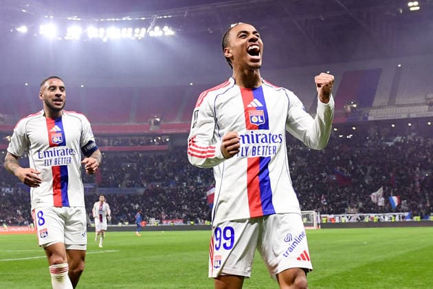 Olympique Lyonnais v OGC Nice - Ligue 1 McDonald s 2025 2026 08 Corentin TOLISSO (ol) - 99 Noah NARTEY (ol) during the Ligue 1 McDonald s match between Lyon and Nice at Groupama Stadium on February 15, 2026 in Lyon, France. Lyon France  Copyright: xFEPx 776348288