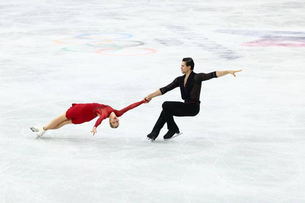 February 15, 2026, Milan, Lombardy, Italy: FABIENNE MINERVA HASE and NIKITA VOLODIN of Germany skate their short program in the Pairs of the Figure skating, Eiskunstlauf at the Milano Cortina 2026 Winter Olympic Games, Olympische Spiele, Olympia, OS Olympics 2026: Milano Cortina: Figure Skating Pairs  - ZUMAc179 20260215_oly_c179_109 Copyright: xMickaelxChavetx