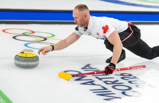Curling - Milano Cortina 2026 Winter Olympics: Day 9 Brad Jacobs during Milano Cortina 2026 Winter Olympics Men™s Curling Round Robin at Curling Olympic Stadium in Cortina D Ampezzo on February 15, 2026 Cortina D Ampezzo Italy  Copyright: xFotoxOlimpikx originalFilename:jastrzebowski-curlingm260215_npTDf.jpg