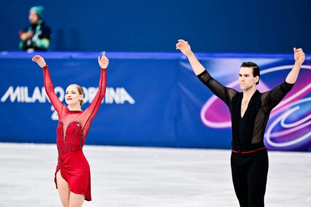 Minerva Fabienne HASE & Nikita VOLODIN (GER), during Pair Skating Short Program, at the Olympic Winter games, Winterspiele,Spiele, Summer games Milano Cortina 2026, at Milano Ice Skating Arena, on February 15, 2026 in Milan, Italy. Noxthirdxpartyxsales  aflo_320027724