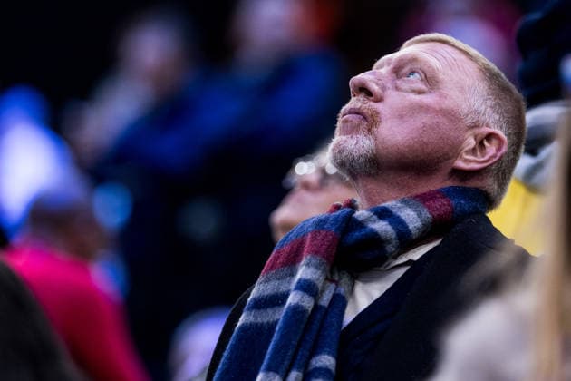 MILANO, ITALY - FEBRUARY 15: Boris Becker (former Tennis Pro Germany) during the Ice hockey, Eishockey Men United States of America vs Germany - Preliminary Round - Group C at the Milano Cortina 2026 Olympics at Milano Santagiulia Ice Hockey Arena on day 9 of the Milano Cortina 2026 Olympics on February 15, 2026 in Milano, Italy. Editorial use only. Italy Copyright: xSteffiexWunderlx