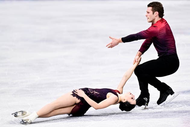 Lia PEREIRA & Trennt MICHAUD (CAN), during Pair Skating Short Program, at the Olympic Winter games, Winterspiele,Spiele, Summer games Milano Cortina 2026, at Milano Ice Skating Arena, on February 15, 2026 in Milan, Italy. Noxthirdxpartyxsales  aflo_320028460
