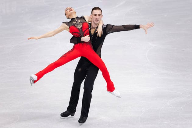 Winter Olympics - Camille Kovalev And Pavel Kovalev At Pair Figure skating, Eiskunstlauf Short Program AJ Anastasiia Metelkina and partner Luka Berulava of Team Georgia compete in Pair Skating - Short Program on day nine of the Milano Cortina 2026 Winter Olympic Games, Olympische Spiele, Olympia, OS at Milano Ice Skating Arena on February 15, 2026 in Milan, Italy. Photo by Alexis Jumeau ABACAPRESS.COM Milan  Copyright: xJumeauxAlexis ABACAx
