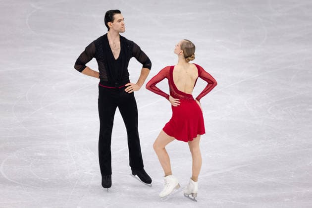 Winter Olympics - Camille Kovalev And Pavel Kovalev At Pair Figure skating, Eiskunstlauf Short Program AJ Minerva Fabienne Hase and partner Nikita Volodin of Team Germany compete in Pair Skating - Short Program on day nine of the Milano Cortina 2026 Winter Olympic Games, Olympische Spiele, Olympia, OS at Milano Ice Skating Arena on February 15, 2026 in Milan, Italy. Photo by Alexis Jumeau ABACAPRESS.COM Milan  Copyright: xJumeauxAlexis ABACAx
