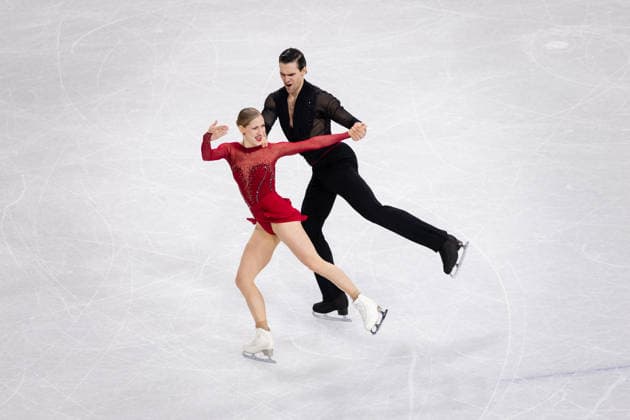 Winter Olympics - Camille Kovalev And Pavel Kovalev At Pair Figure skating, Eiskunstlauf Short Program AJ Minerva Fabienne Hase and partner Nikita Volodin of Team Germany compete in Pair Skating - Short Program on day nine of the Milano Cortina 2026 Winter Olympic Games, Olympische Spiele, Olympia, OS at Milano Ice Skating Arena on February 15, 2026 in Milan, Italy. Photo by Alexis Jumeau ABACAPRESS.COM Milan  Copyright: xJumeauxAlexis ABACAx