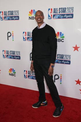 LA Clippers & Comcast NBCUniversal s NBA, Basketball Herren, USA All-Star Legendary Tip-Off Celebration Jason Collins attends the LA Clippers & Comcast NBCUniversal s NBA All-Star Legendary Tip-Off Celebration at Los Angeles County Museum of Art Los Angeles United States Copyright: xImagexSpacex xSOPAxImagesx 260213_NBATipOff_IMG_7364
