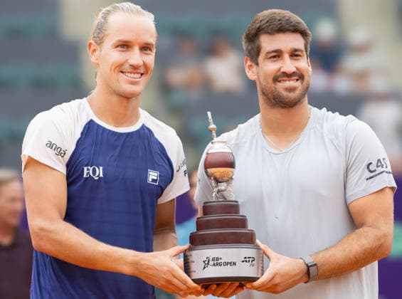 Brasilian tennis doubles players Rafael Matos and Orlando Luz champions in ATP, Tennis Herren 250 Buenos Aires (Argentina Open 2026)  Copyright: xGregorioxGastaldixLlamesxMassini IPAxSportx xipa-agency.netx xx IPA_71589907 IPA_Agency_IPA71589907