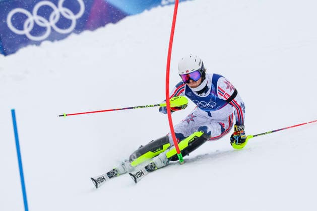 OLYMPICS - Winter Olympic Games, Olympische Spiele, Olympia, OS Milano Cortina 2026 BORMIO,ITALY,16.FEB.26 - OLYMPICS, ALPINE SKIING - Winter Olympic Games Milano Cortina 2026, slalom, men. Image shows Atle Lie McGrath (NOR).  GEPAxpictures xHaraldxSteiner