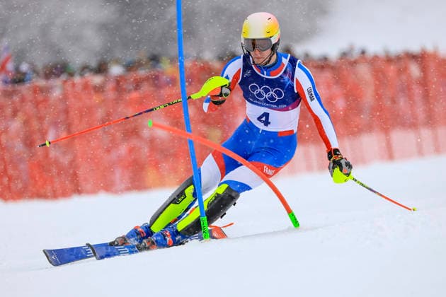 OLYMPICS - Winter Olympic Games, Olympische Spiele, Olympia, OS Milano Cortina 2026 BORMIO,ITALY,16.FEB.26 - OLYMPICS, ALPINE SKIING - Winter Olympic Games Milano Cortina 2026, slalom, men. Image shows Clement Noel (FRA).  GEPAxpictures xWolfgangxGrebien