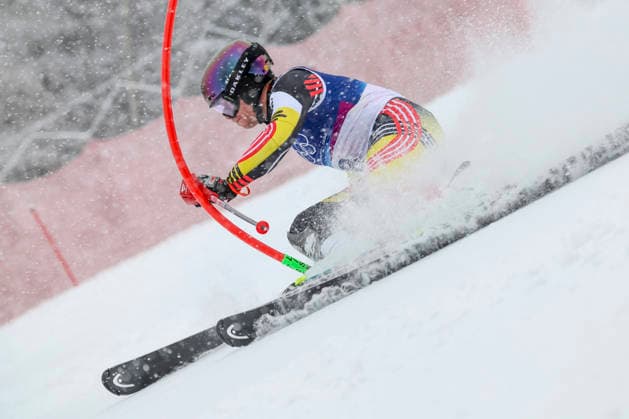 OLYMPICS - Winter Olympic Games, Olympische Spiele, Olympia, OS Milano Cortina 2026 BORMIO,ITALY,16.FEB.26 - OLYMPICS, ALPINE SKIING - Winter Olympic Games Milano Cortina 2026, slalom, men. Image shows Armand Marchant (BEL).  GEPAxpictures xHaraldxSteiner