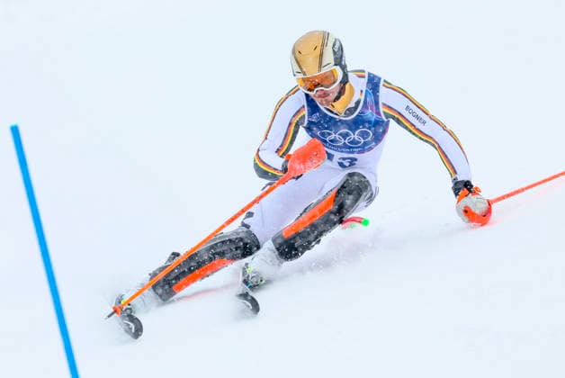 OLYMPICS - Winter Olympic Games, Olympische Spiele, Olympia, OS Milano Cortina 2026 BORMIO,ITALY,16.FEB.26 - OLYMPICS, ALPINE SKIING - Winter Olympic Games Milano Cortina 2026, slalom, men. Image shows Linus Strasser (GER).  GEPAxpictures xHaraldxSteiner