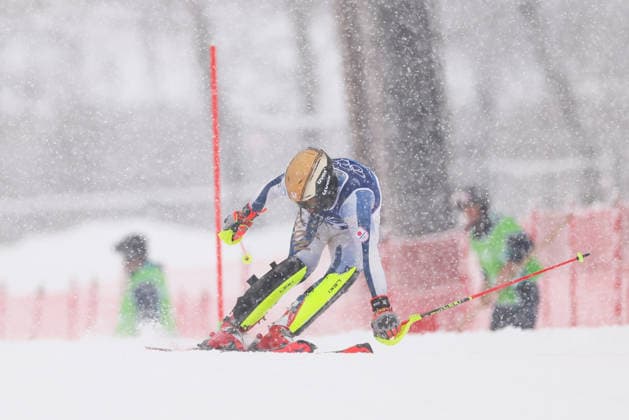 Shiro Aihara (JPN), FEBRUARY 16, 2026 - Alpine Skiing : Men s Slalom during the Milano Cortina 2026 Olympic Winter games, Winterspiele,Spiele, Summer games at Stelvio Ski Centre in Bormio, Italy.  aflo_320072869