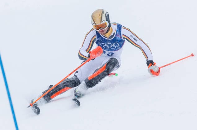 OLYMPICS - Winter Olympic Games, Olympische Spiele, Olympia, OS Milano Cortina 2026 BORMIO,ITALY,16.FEB.26 - OLYMPICS, ALPINE SKIING - Winter Olympic Games Milano Cortina 2026, slalom, men. Image shows Linus Strasser (GER).  GEPAxpictures xHaraldxSteiner