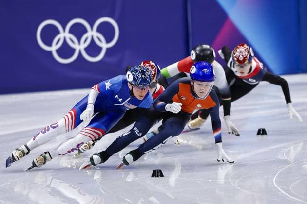 MILAN , 16-02-2026 , Milano Ice Skating Arena , season 2025 2026 , Olympic Winter games, Winterspiele,Spiele, Summer games 2026 - Short Track 16-02, Picture shows 1000m ladies quarterfinal Xandra Velzeboer Olympic Winter Games 2026 - Short Track 16-02  x201656274x Copyright: