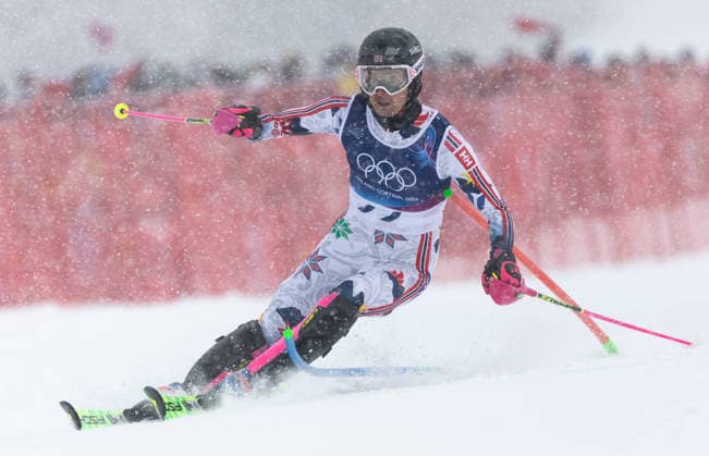 OLYMPICS - Winter Olympic Games, Olympische Spiele, Olympia, OS Milano Cortina 2026 BORMIO,ITALY,16.FEB.26 - OLYMPICS, ALPINE SKIING - Winter Olympic Games Milano Cortina 2026, slalom, men. Image shows Eirik Hystad Solberg (NOR).  GEPAxpictures xWolfgangxGrebien