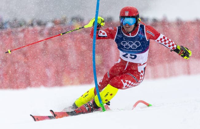 OLYMPICS - Winter Olympic Games, Olympische Spiele, Olympia, OS Milano Cortina 2026 BORMIO,ITALY,16.FEB.26 - OLYMPICS, ALPINE SKIING - Winter Olympic Games Milano Cortina 2026, slalom, men. Image shows Filip Zubcic (CRO).  GEPAxpictures xWolfgangxGrebien