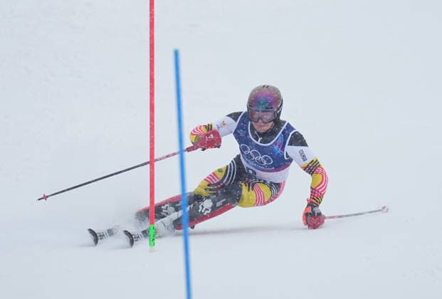 ARMAND MARCHANT from Belgium competes during the Men s Slalom Final, Milano Cortina 2026 Winter Olympic Games, Olympische Spiele, Olympia, OS at Stelvio Alpine Skiing Centre. (Photo by DeFodi Images) - *** ARMAND MARCHANT from Belgium competes during the Men s Slalom Final, Milano Cortina 2026 Winter Olympic games at Stelvio Alpine Skiing Centre Photo by DeFodi Images
