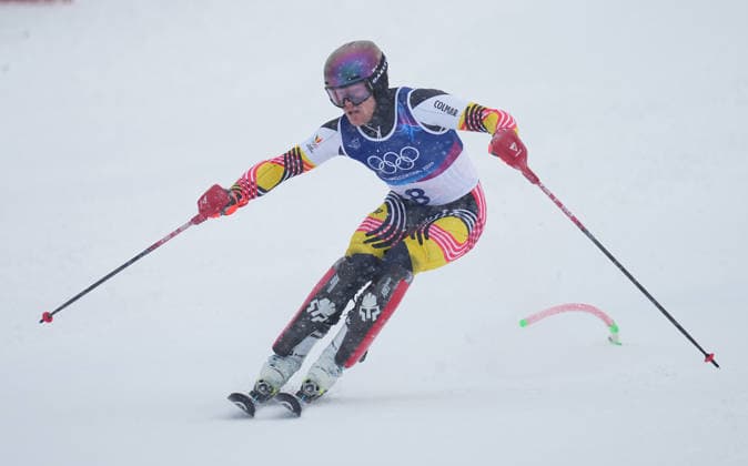 ARMAND MARCHANT from Belgium competes during the Men s Slalom Final, Milano Cortina 2026 Winter Olympic Games, Olympische Spiele, Olympia, OS at Stelvio Alpine Skiing Centre. (Photo by DeFodi Images) - *** ARMAND MARCHANT from Belgium competes during the Men s Slalom Final, Milano Cortina 2026 Winter Olympic games at Stelvio Alpine Skiing Centre Photo by DeFodi Images