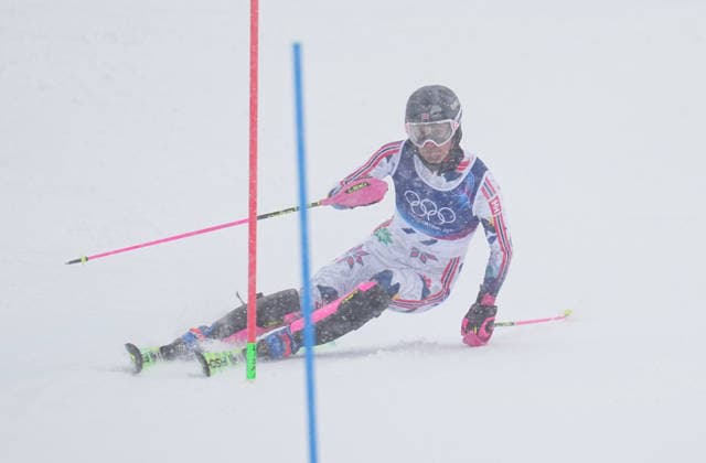 EIRIK HYSTAD SOLBERG from Norway competes during the Men s Slalom Final, Milano Cortina 2026 Winter Olympic Games, Olympische Spiele, Olympia, OS at Stelvio Alpine Skiing Centre. (Photo by DeFodi Images) - *** EIRIK HYSTAD SOLBERG from Norway competes during the Men s Slalom Final, Milano Cortina 2026 Winter Olympic games at Stelvio Alpine Skiing Centre Photo by DeFodi Images