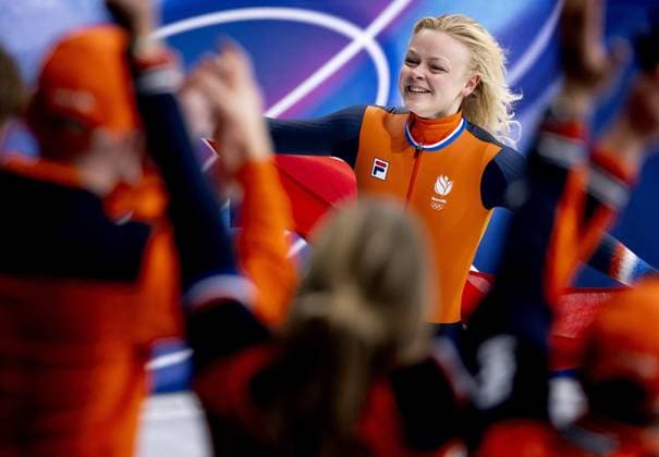 MILAN - Xandra Velzeboer during the 1000-meter short track Speed skating, Eisschnelllauf final at the Milan Ice Skating Area at the Milan Winter Olympics. SEM VAN DER WAL ANP xVIxANPxSportx xxANPxIVx 550879890 originalFilename: 550879890.jpg