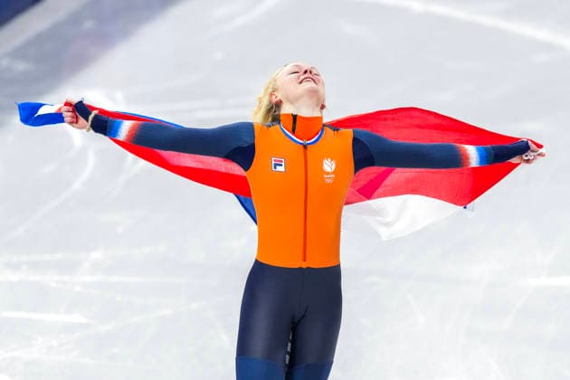 2026-02-16 - Milano Cortina 2026 Winter Olympics MILAN, ITALY - FEBRUARY 16: Xandra Velzeboer of Netherlands performing on the Short Track Speed skating, Eisschnelllauf of the Milano Cortina 2026 Winter Olympics at the Milano Ice Skating Arena on February 16, 2026 in Milan, Italy Milan Milano Ice Skating Arena Italy Content not available for redistribution in The Netherlands directly or indirectly through any third parties. Copyright: xAndrexWeeningx