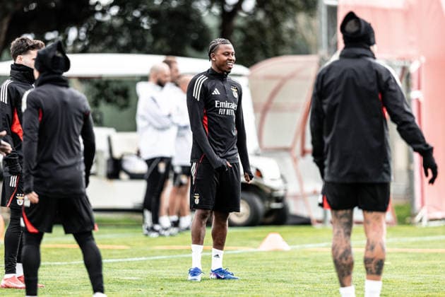 February 16, 2026, Seixal, Lisbon, Portugal: Sidny Lopes Cabral of SL Benfica during the SL Benfica training prior to the UEFA Champions League game between SL Benfica and Real Madrid CF at Benfica Campus on February 16, 2026 in Seixal, Portugal. Soccer 2026: SL Benfica X Real Madrid CF  - ZUMAg283 20260216_zsp_g283_034 Copyright: xJoaoxGregoriox