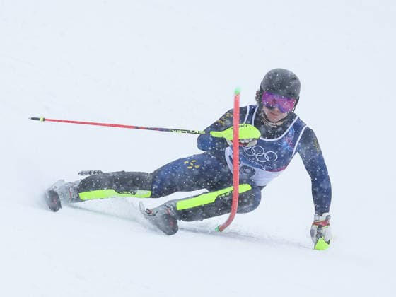 Milano Cortina 2026 - XXV Olympic Winter games, Winterspiele,Spiele, Summer games Bormio - Italy 16 February,2026 Alpine skiing - Men s Slalom Image Show: MAJOR Billy  Copyright: xSergioxBisi IPAxSportx xipa-agency.netx xx IPA_71599396 IPA_Agency_IPA71599396
