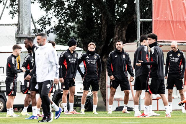 February 16, 2026, Seixal, Lisbon, Portugal: Evangelos Pavlidis of SL Benfica during the SL Benfica training prior to the UEFA Champions League game between SL Benfica and Real Madrid CF at Benfica Campus on February 16, 2026 in Seixal, Portugal. Soccer 2026: SL Benfica X Real Madrid CF  - ZUMAg283 20260216_zsp_g283_017 Copyright: xJoaoxGregoriox