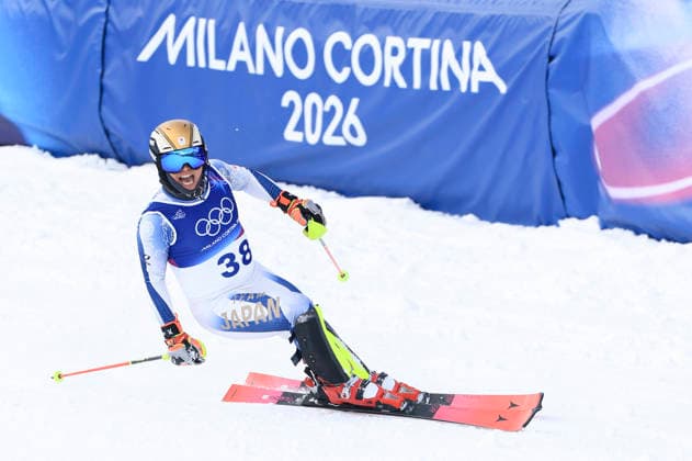 OLYMPICS - Winter Olympic Games, Olympische Spiele, Olympia, OS Milano Cortina 2026 BORMIO,ITALY,16.FEB.26 - OLYMPICS, ALPINE SKIING - Winter Olympic Games Milano Cortina 2026, slalom, men. Image shows Shiro Aihara (JPN).  GEPAxpictures xWolfgangxGrebien