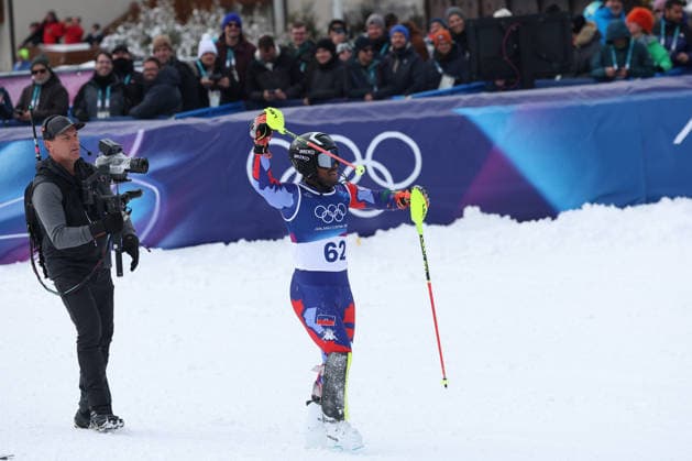R Viano (HAI) during the Olympic Winter games, Winterspiele,Spiele, Summer games Milano-Cortina 2026, Alpine Skiing Men s Slalom on February 16, 2026 at Stelvio Ski Center in Bormio, Italy  Copyright: xSergioxBisi IPAxSportx xipa-agency.netx xx IPA_71602787 IPA_Agency_IPA71602787