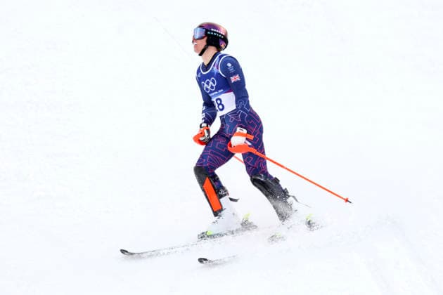 OLYMPICS - Winter Olympic Games, Olympische Spiele, Olympia, OS Milano Cortina 2026 BORMIO,ITALY,16.FEB.26 - OLYMPICS, ALPINE SKIING - Winter Olympic Games Milano Cortina 2026, slalom, men. Image shows Billy Major (GBR).  GEPAxpictures xHaraldxSteiner
