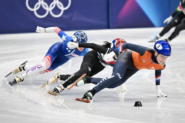 Short Track Speed skating, Eisschnelllauf - Milano Cortina 2026 Winter Olympics: Day 10 Xandra Velzeboer from the Netherlands participates in the Winter Olympic Games, Olympische Spiele, Olympia, OS at the Milano Ice Skating Arena in Milano, Italy, on February 16, 2026. Milano Lombardia Italy  Copyright: xFedericoxManonix originalFilename:manoni-olympics260216_npEf3.jpg