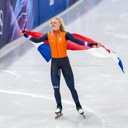 2026-02-16 - Milano Cortina 2026 Winter Olympics MILAN, ITALY - FEBRUARY 16: Xandra Velzeboer of Netherlands performing on the Short Track Speed skating, Eisschnelllauf of the Milano Cortina 2026 Winter Olympics at the Milano Ice Skating Arena on February 16, 2026 in Milan, Italy Milan Milano Ice Skating Arena Italy Content not available for redistribution in The Netherlands directly or indirectly through any third parties. Copyright: xAndrexWeeningx