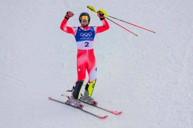 Winter Olympics in Milan Cortina 2026 Bormio, Italy 20260216. Loic Meillard of Switzerland during the second round of the men s slalom in Bormio during the Milan Cortina 2026 Winter Olympics. Photo: Cornelius Poppe NTB Bormio Italy EDITORIAL USE ONLY. RESTRICTED USE FOR BETTING COMPANIES Ref:_SPOLsEgdN1HCIE.jpg *** Winter Olympics in Milan Cortina 2026 Bormio, Italy 20260216 Loic Meillard of Switzerland during the second round of the men s slalom in Bormio during the Milan Cortina 2026 Winter Olympics Photo Cornelius Poppe NTB Bormio Italy EDITORIAL USE ONLY RESTRICTED USE FOR BETTING COMPANIES  Copyright: xCorneliusxPoppex xNTBx