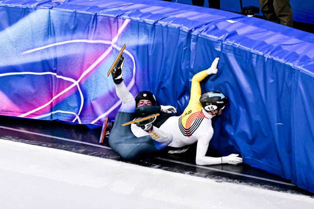 Team Japan (JPN), during Short Track Speed skating, Eisschnelllauf Men s 5000m Relay - Semifinals, Short Track Speed Skating, at the Olympic Winter games, Winterspiele,Spiele, Summer games Milano Cortina 2026, at Milano Ice Skating Arena, on February 16, 2026 in Milan, Italy. Noxthirdxpartyxsales  aflo_320094786