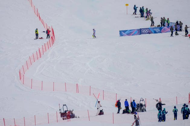 Winter Olympics in Milan Cortina 2026 Bormio, Italy 20260216. Atle Lie McGrath of Norway during the second round of the men s slalom in Bormio during the Milan Cortina 2026 Winter Olympics. Photo: Cornelius Poppe NTB Bormio Italy EDITORIAL USE ONLY. RESTRICTED USE FOR BETTING COMPANIES Ref:_SPOGECTralFNwg.jpg *** Winter Olympics in Milan Cortina 2026 Bormio, Italy 20260216 Atle Lie McGrath of Norway during the second round of the men s slalom in Bormio during the Milan Cortina 2026 Winter Olympics Photo Cornelius Poppe NTB Bormio Italy EDITORIAL USE ONLY RESTRICTED USE FOR BETTING COMPANIES  Copyright: xCorneliusxPoppex xNTBx