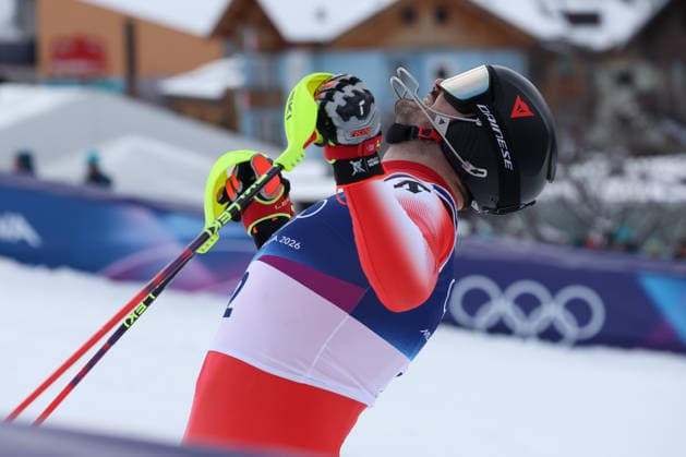 Loic Meillard (SUI) during the Olympic Winter games, Winterspiele,Spiele, Summer games Milano-Cortina 2026, Alpine Skiing Men s Slalom on February 16, 2026 at Stelvio Ski Center in Bormio, Italy  Copyright: xSergioxBisi IPAxSportx xipa-agency.netx xx IPA_71604986 IPA_Agency_IPA71604986