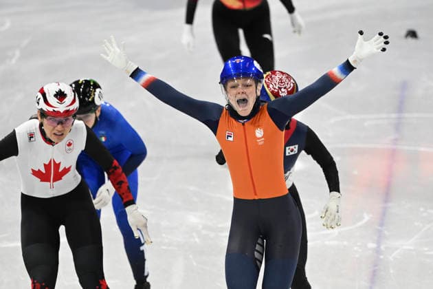 Michelle Velzeboer (NED), first place, gold medal, women s 1000m short track final, Ice Skating Arena in Milan during the Milano Cortina 2026 Olympic Winter games, Winterspiele,Spiele, Summer games 16 February 2026, Milan, Italy. Noxthirdxpartyxsales  aflo_320093330