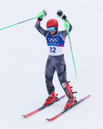 OLYMPICS - Winter Olympic Games, Olympische Spiele, Olympia, OS Milano Cortina 2026 BORMIO,ITALY,16.FEB.26 - OLYMPICS, ALPINE SKIING - Winter Olympic Games Milano Cortina 2026, slalom, men. Image shows the rejoicing of Fabio Gstrein (AUT).  GEPAxpictures xHaraldxSteiner