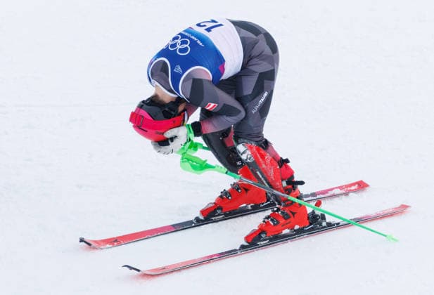 OLYMPICS - Winter Olympic Games, Olympische Spiele, Olympia, OS Milano Cortina 2026 BORMIO,ITALY,16.FEB.26 - OLYMPICS, ALPINE SKIING - Winter Olympic Games Milano Cortina 2026, slalom, men. Image shows Fabio Gstrein (AUT).  GEPAxpictures xHaraldxSteiner