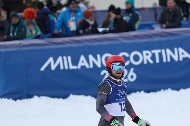 GIOCHI OLIMPICI - Olimpiadi Invernali Milano-Cortina 2026 - Alpine Skiing Men s Slalom F Gstrein (AUT) during the Olympic Winter games, Winterspiele,Spiele, Summer games Milano-Cortina 2026, Alpine Skiing Men s Slalom on February 16, 2026 at Stelvio Ski Center in Bormio, Italy Cortina D Ampezzo Italy  Copyright: xIPAxSport ABACAx