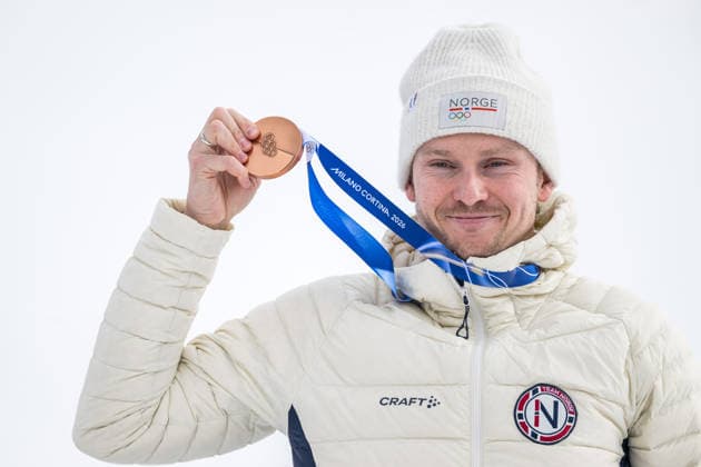 260216 Henrik Kristoffersen of Norway celebrates with his bronze medal after competng in men s alpine skiing slalom during day 10 of the 2026 Winter Olympics on February 16, 2026 in Bormio. Photo: Vegard Grott BILDBYRAN kod VG VG0881 bbeng alpint alpine skiing Olympic Games, Olympische Spiele, Olympia, OS olympics winter olympics os ol olympiska spel vinter-os olympiske leker milano cortina 2026 milan cortina 2026 milano cortina 2026 olympic games milano cortina 2026 winter olympic games milano cortina-os milano cortina-ol vinter-ol slalom slalam norge jubel brons *** 260216 Henrik Kristoffersen of Norway celebrates with his bronze medal after competng in men s alpine skiing slalom during day 10 of the 2026 Winter Olympics on February 16, 2026 in Bormio Photo Vegard Grott BILDBYRAN kod VG VG0881 bbeng alpine alpine skiing olympic games olympics winter olympics os ol olympiska spel vinter os olympiske leker milano cortina 2026 milan cortina 2026 milano cortina 2026 olympic games milano cortina 2026 winter olympic games milano cortina os milano cortina ol vinter ol slalom slalam norge jubel brons  Copyright: VEGARDxGRoTT BB260216VG066