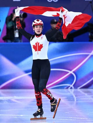 Rg Milano 16 02 2026 - Olimpiadi Milano Cortina 2026 Short Track Speed skating, Eisschnelllauf Women s 1000m foto Image nella foto: Courtney Sarault 