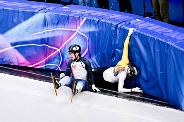 Team Japan (JPN), during Short Track Speed skating, Eisschnelllauf Men s 5000m Relay - Semifinals, Short Track Speed Skating, at the Olympic Winter games, Winterspiele,Spiele, Summer games Milano Cortina 2026, at Milano Ice Skating Arena, on February 16, 2026 in Milan, Italy. Noxthirdxpartyxsales  aflo_320099441